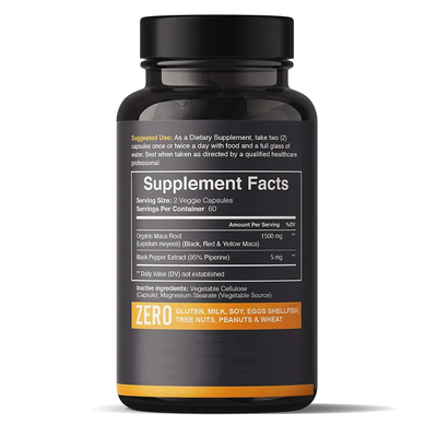 Extra Strength Ginseng Maca Tribulus Terrestris Extract Capsules 1500 Mg