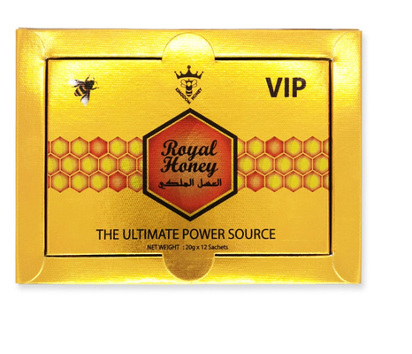 Spot Wholesale Rave Reviews Royal VIP King Honey for Men - Gold (12 sachets - 20 g)