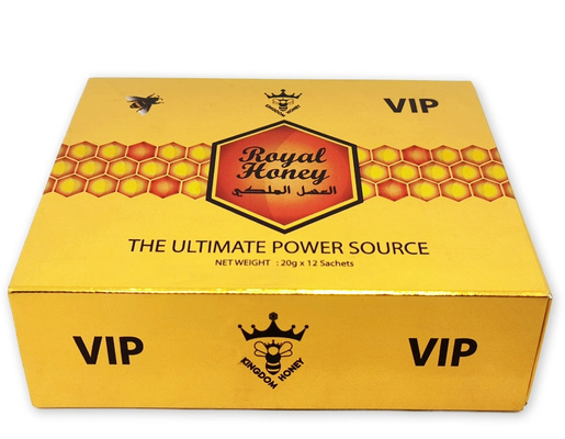 Spot Wholesale Rave Reviews Royal VIP King Honey for Men - Gold (12 sachets - 20 g)